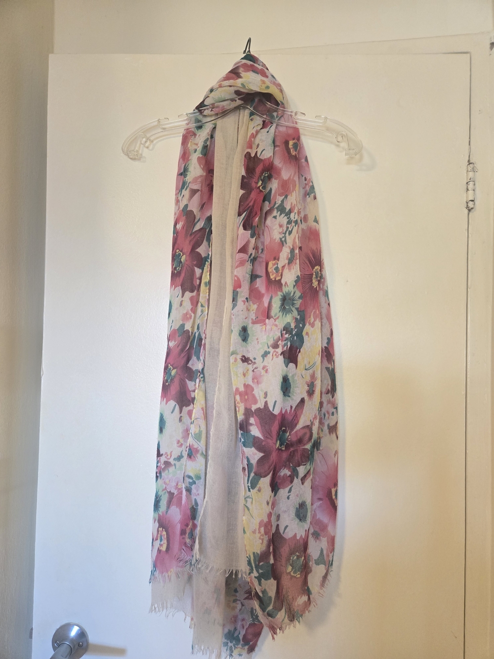 Floral Pink Lightweight Women’s Scarf